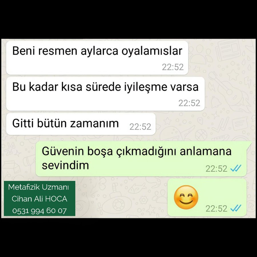 Danışandan WhatsApp mesajı 1