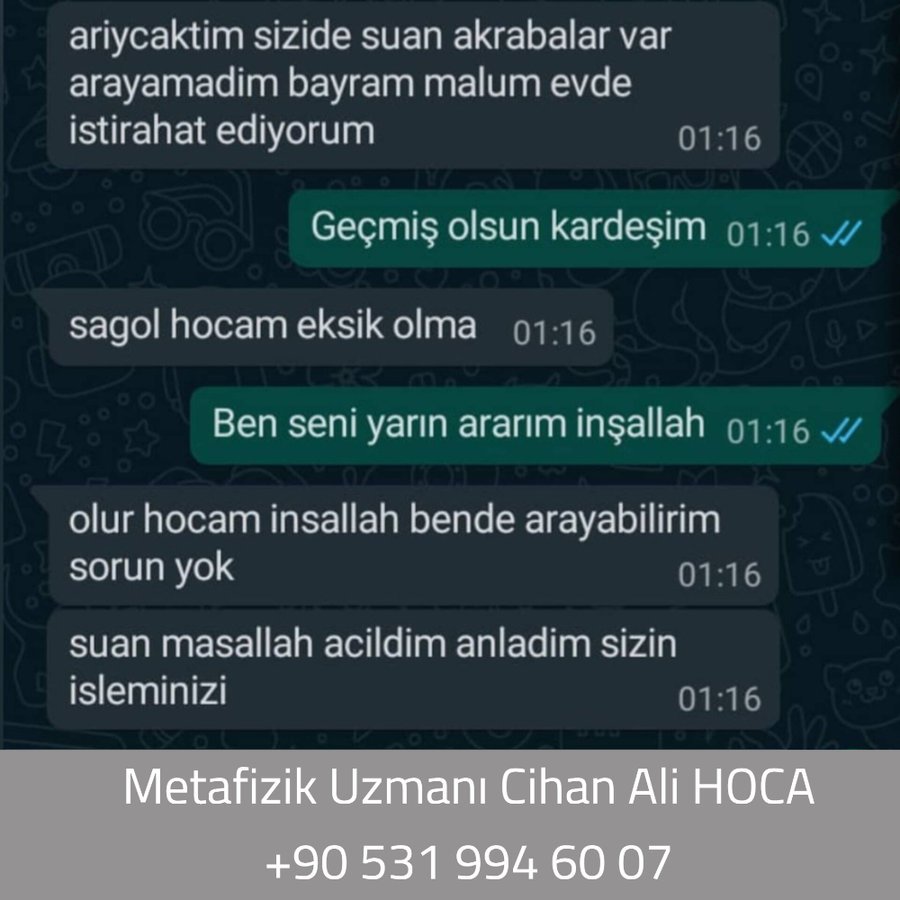 Danışandan WhatsApp mesajı 10