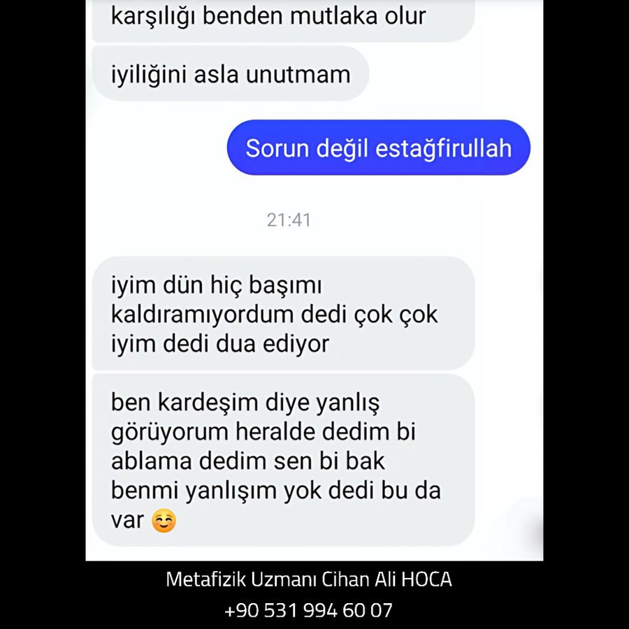 Danışandan WhatsApp mesajı 7